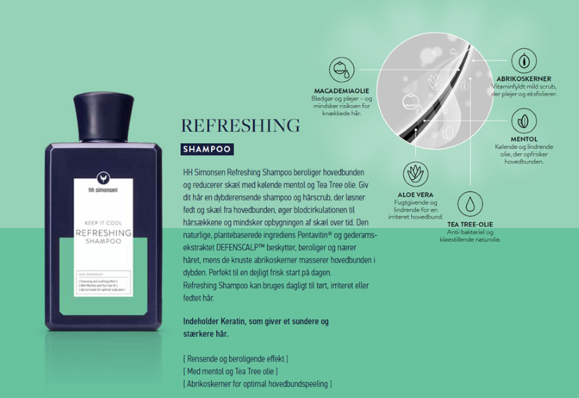 HH Simonsen Refreshing Shampoo, 250 ml.